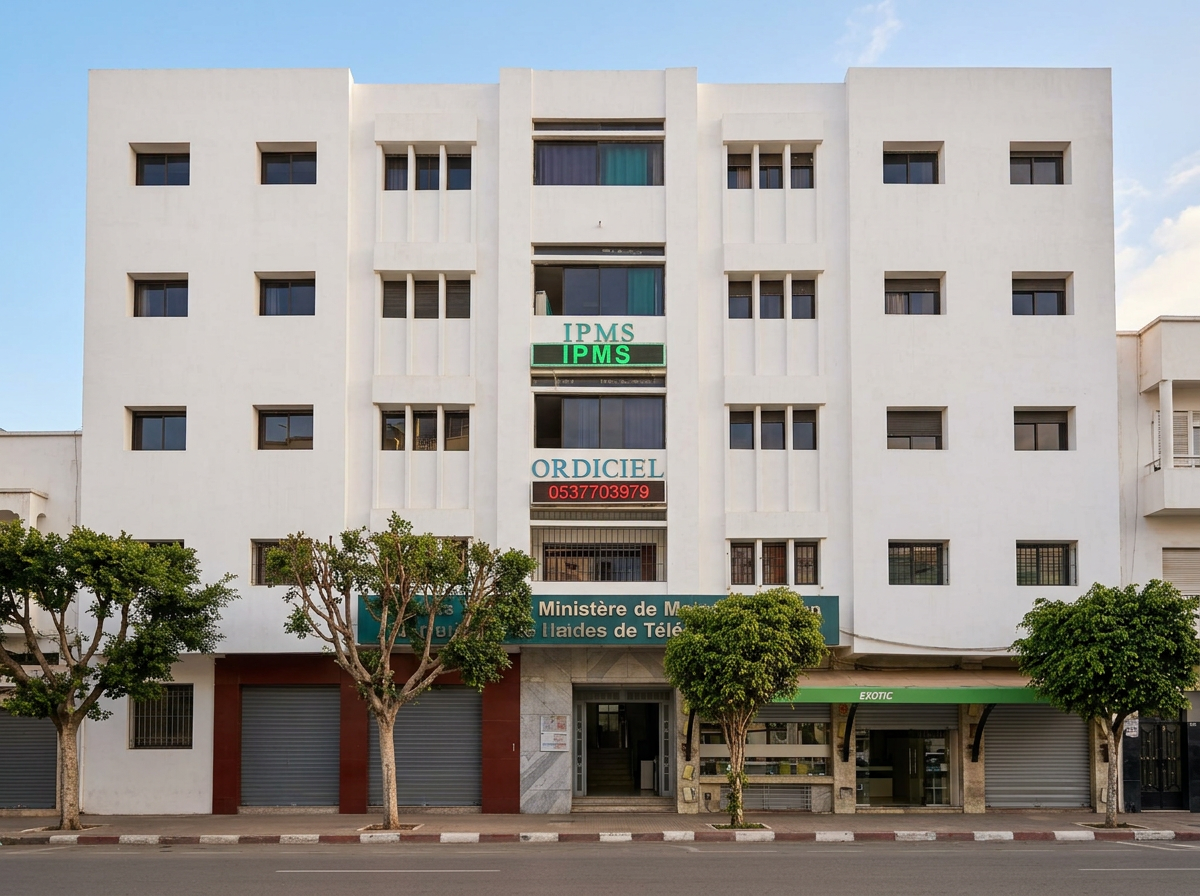 Façade de l'Institut ORDICIEL à Rabat